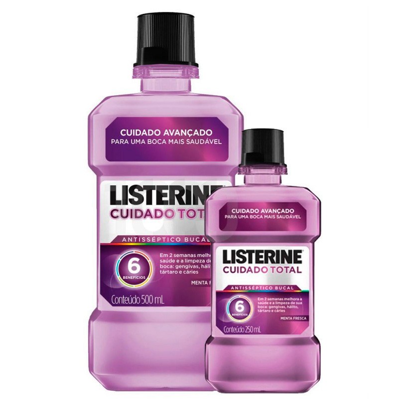 Imagen de Listerine cuidado total 500ml+250ml