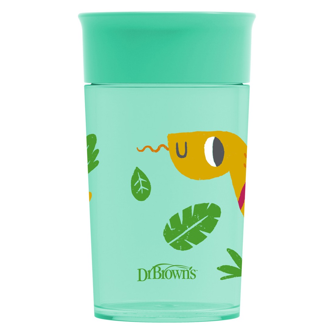 Imagen de DrBrown's vaso de transicion sin boquilla verde asas 300ml