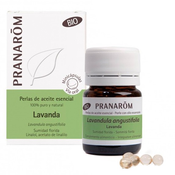 Imagen de Pranarom AEQT perlas lavanda sumidad bio 60 minicápsulas