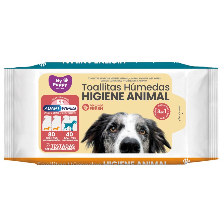 Imagen de Salustar toallitas húmedas higiénicas animal fresh 80u