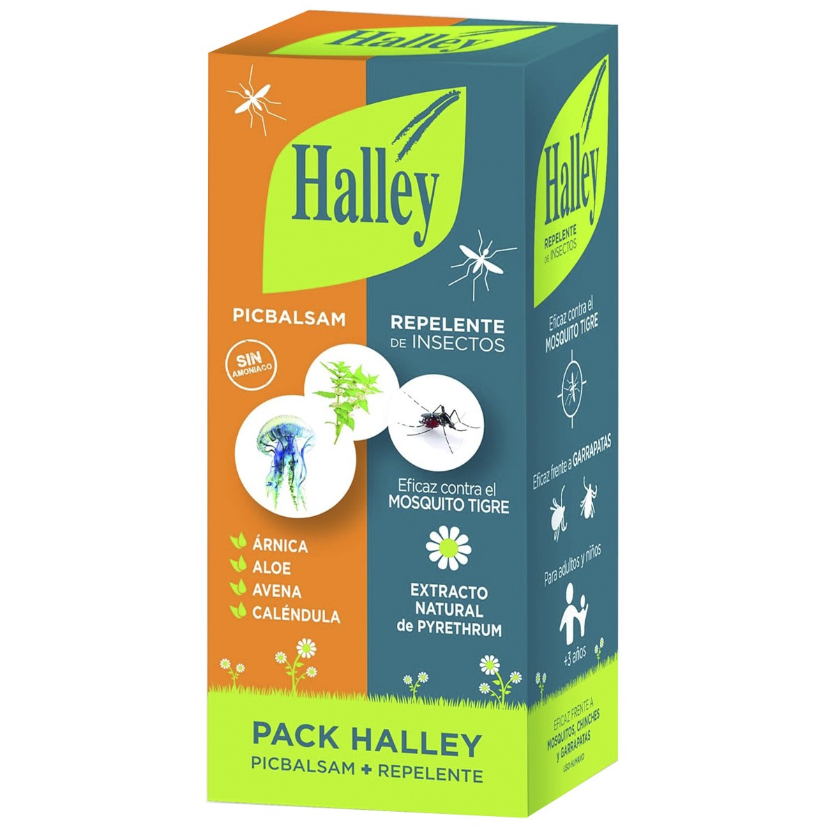 Imagen de Halley pack de repelente de insectos 150ml + Picbalsam 40ml