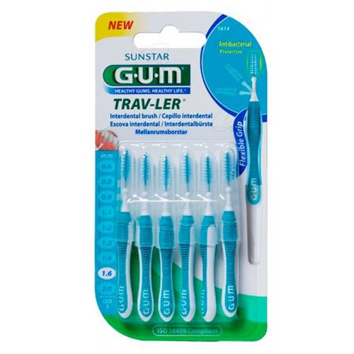 Imagen de GUM CEPILLO INTERDENTAL TRAVLER 1614 1,6