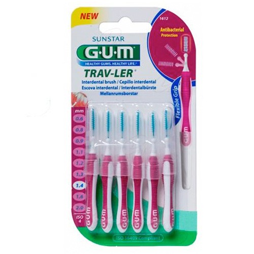 Imagen de GUM CEPILLO INTERDENTAL TRAVLER 1612 1,4