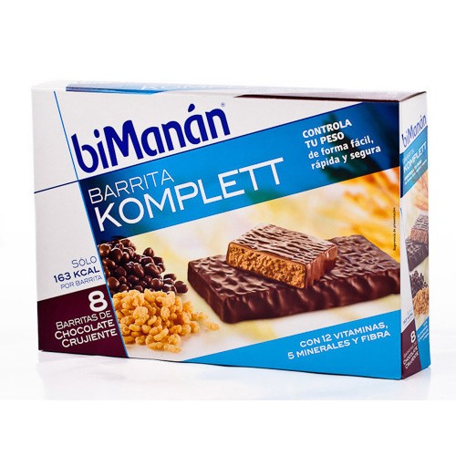 Imagen de BIMANAN BARRITAS CHOCO KOMPLETT 8 UDS