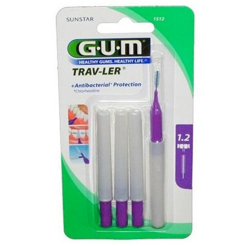 Imagen de GUM CEPILLO INTERDENTAL TRAVLER 1512 1,2