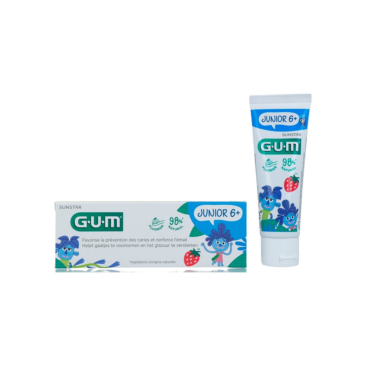 Imagen de GUM JUNIOR GEL DENTAL TUTTI FRU +7A 50ML