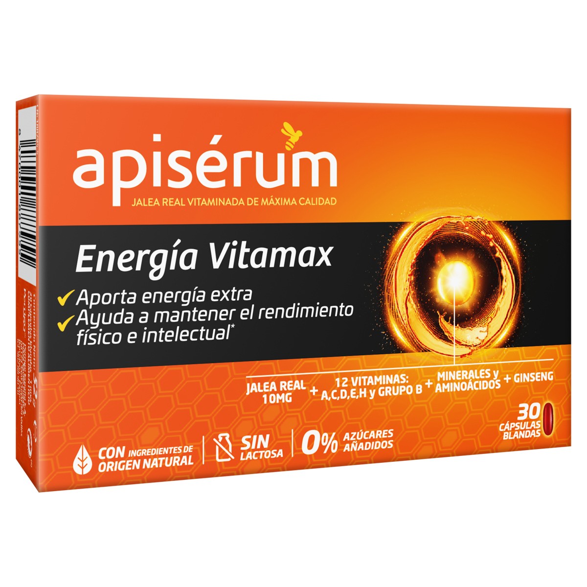 Imagen de Apiserum energia vitamax 30 cápsulas