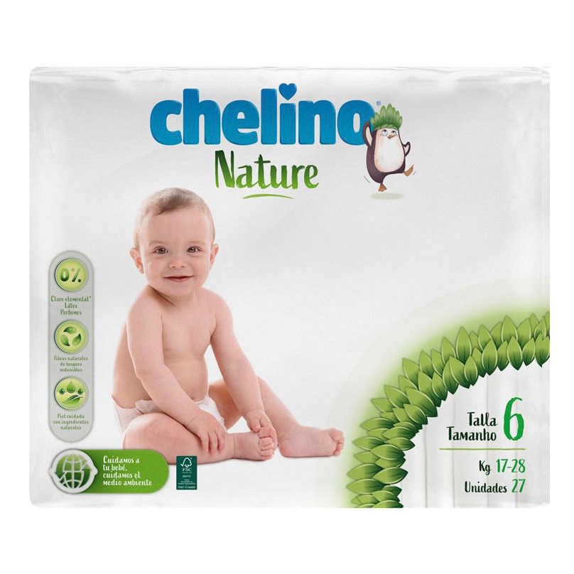 Imagen de Chelino nature pañal talla 6 27unidades