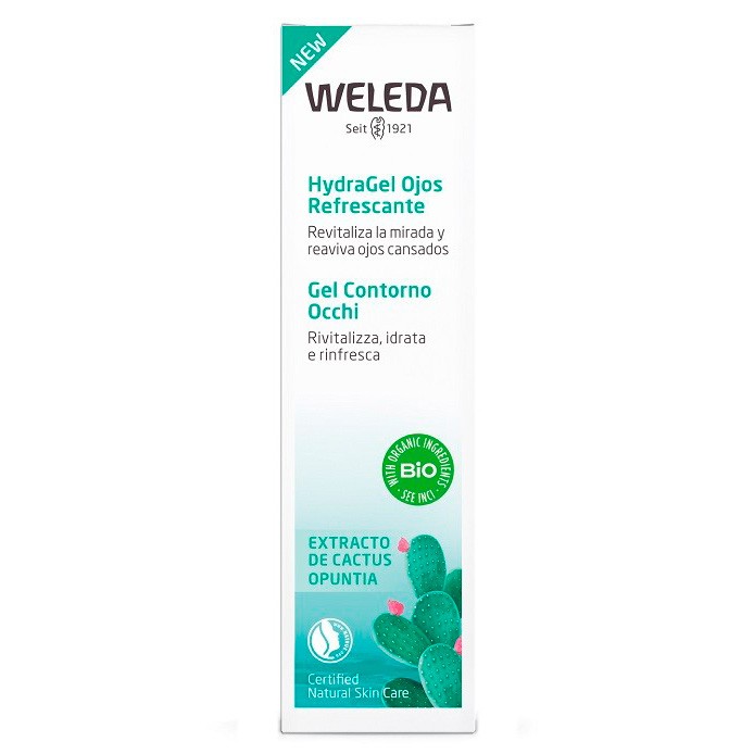 Imagen de Weleda Hydragel Contorno de ojos refrescante 10ml con extracto de Cactus