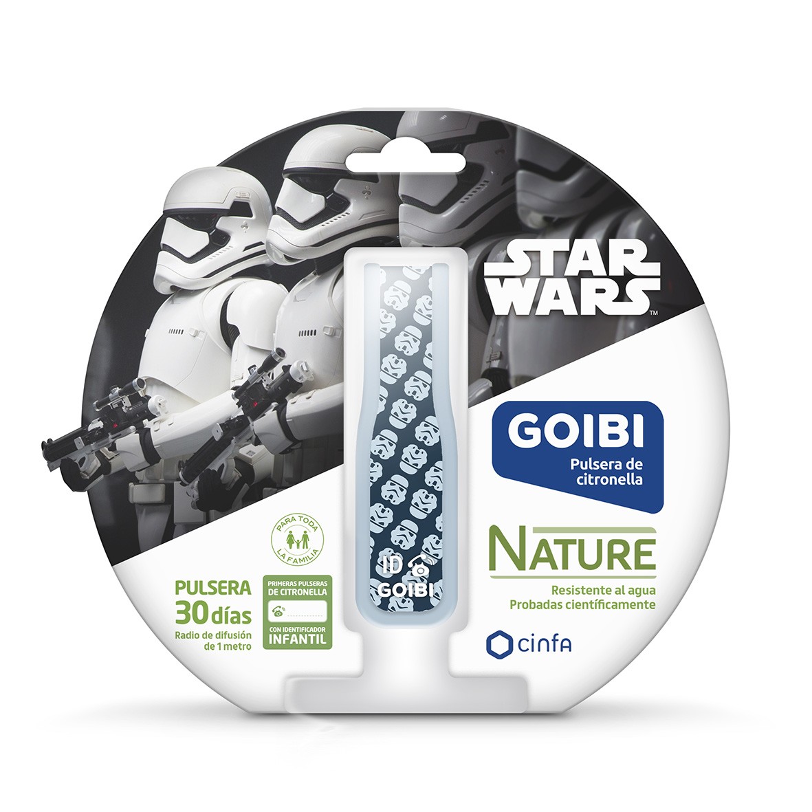 Imagen de Goibi Star Wars Stormtrooper pulsera de citronela 1u