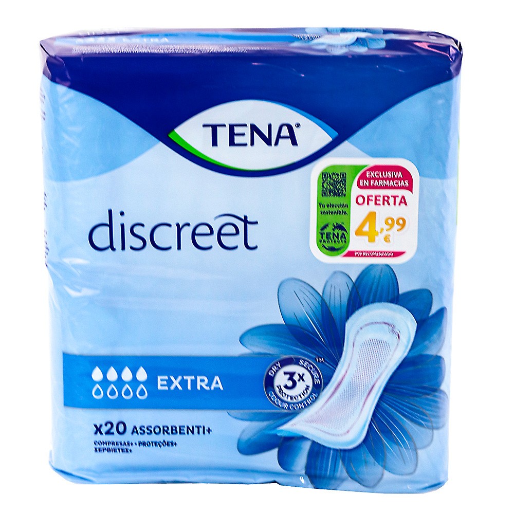 Imagen de Tena Discreet extra promobox 12u