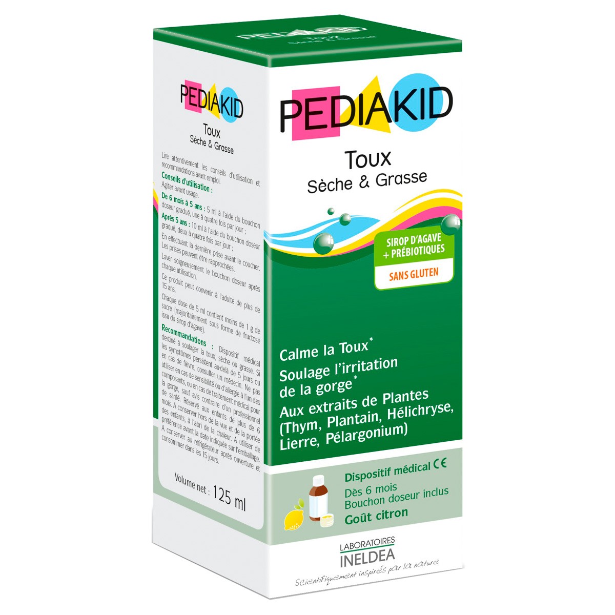 Imagen de Pediakid jarabe para la tos seca y productiva 125ml