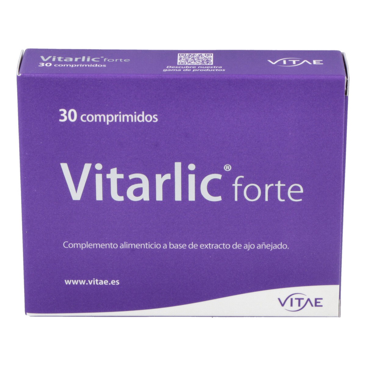 Imagen de Vitae Vitarlic Forte suplemento dietético en 30 tabletas