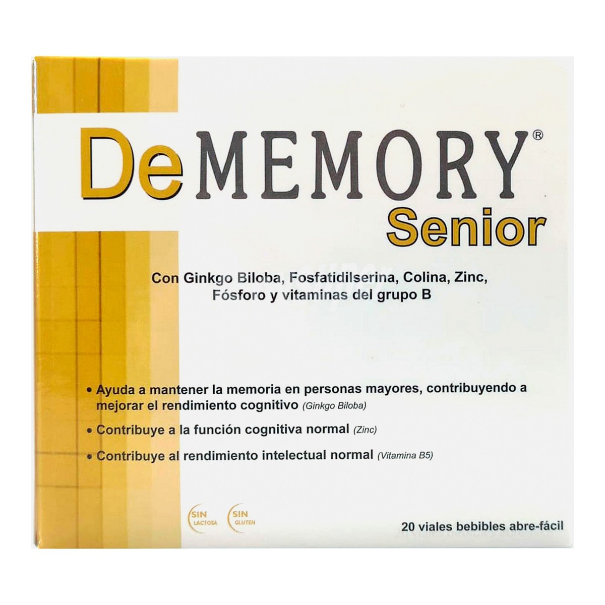 Imagen de Dememory Senior para la memoria en personas mayores 20 ampollas