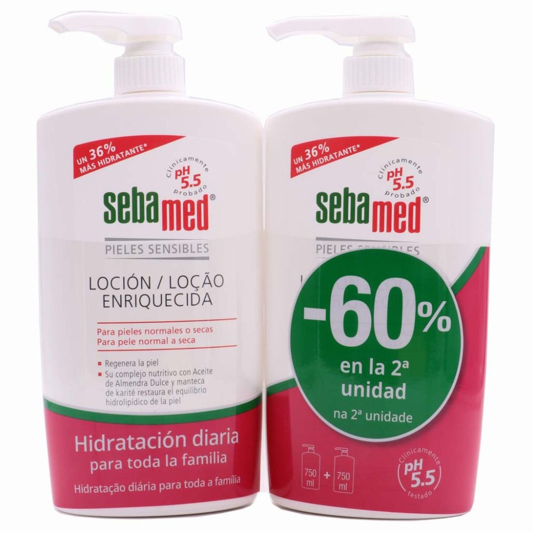 Imagen de Sebamed loción enriquecida pack duo 750ml.