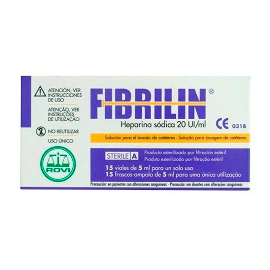 Imagen de Fibrilin heparina sodica 15 viales x 5ml