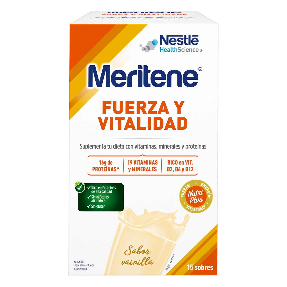 Imagen de Meritene en Polvo sabor Vainilla 15 sobres de 30 gr.