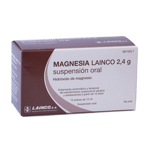 Imagen de Magnesia lainco 2,4 g susp oral 14 sobres