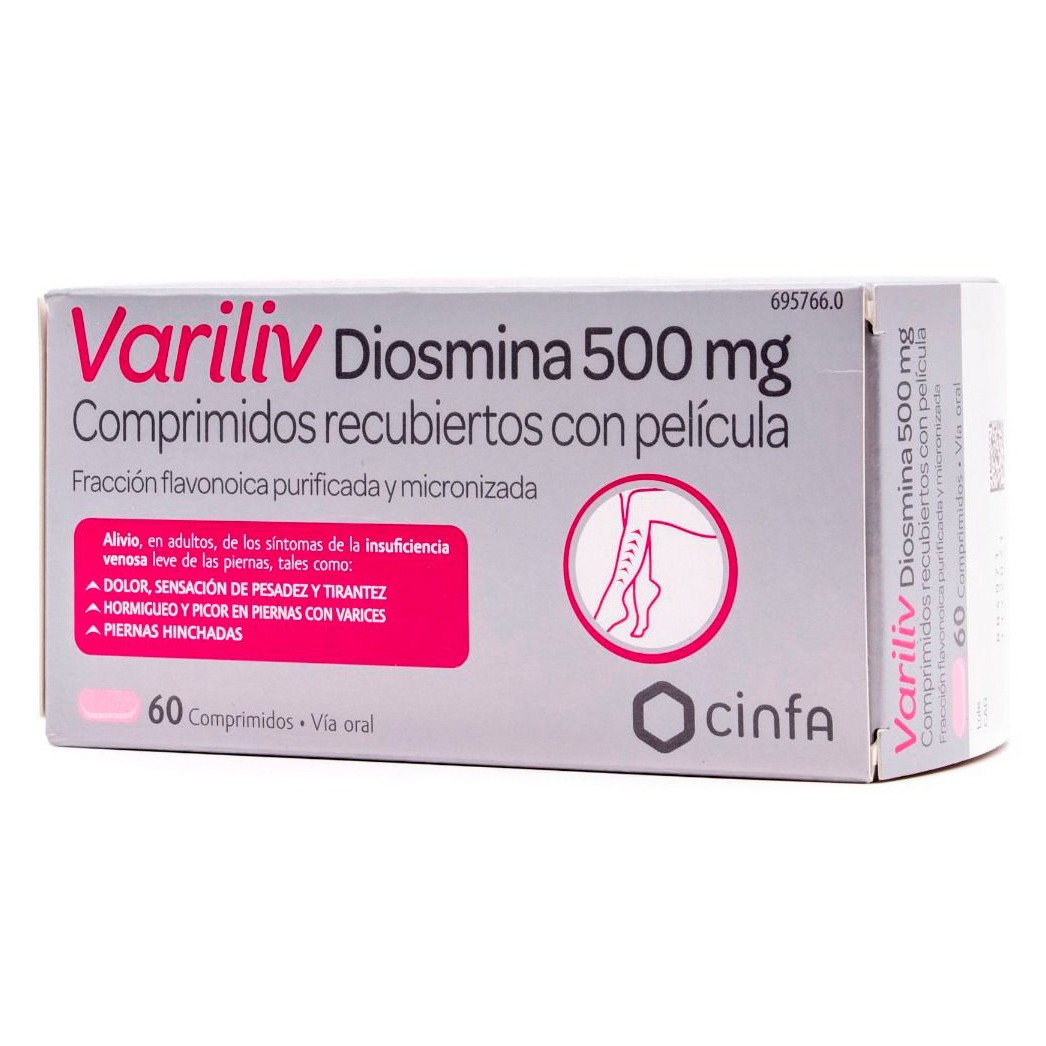 Imagen de Variliv diosmina 500 mg 60 comprimidos