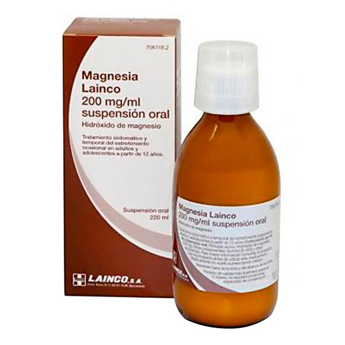 Imagen de Magnesia lainco 200mg/ml susp oral 220ml